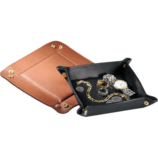 Leather Travel Valet Tray