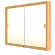 Legacy Bulletin Board Wall Case w/ Plaque Fabric Back and Champagne Aluminum Frame, 36"H x 48"W x 4"D