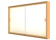 Legacy Bulletin Board Wall Case w/ Plaque Fabric Back and Champagne Aluminum Frame, 36"H x 60"W x 4"D