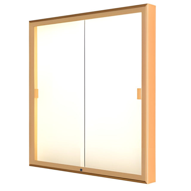 Legacy Bulletin Board Wall Case w/ Plaque Fabric Back and Champagne Aluminum Frame, 48"H x 48"W x 4"D