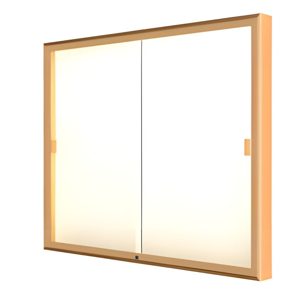 Legacy Bulletin Board Wall Case w/ Plaque Fabric Back and Champagne Aluminum Frame, 48"H x 60"W x 4"D
