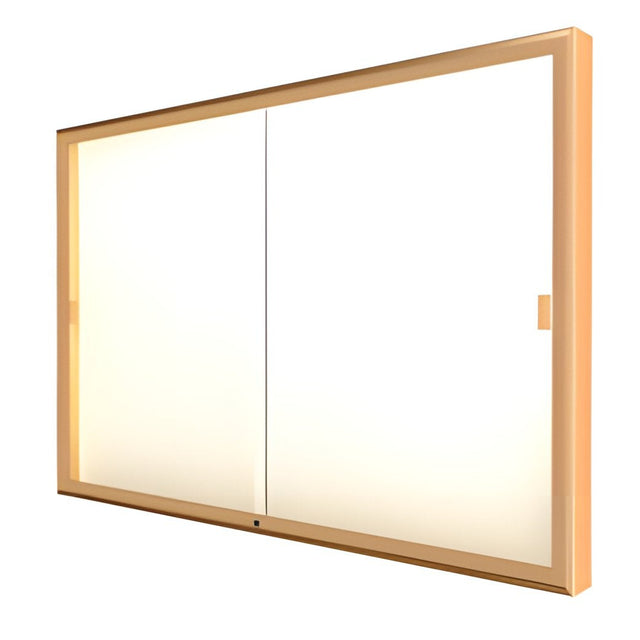 Legacy Bulletin Board Wall Case w/ Plaque Fabric Back and Champagne Aluminum Frame, 48"H x 72"W x 4"D
