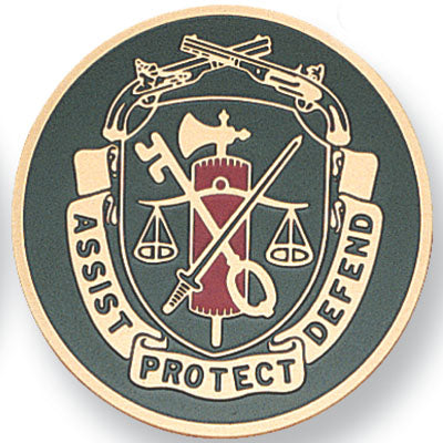 M.P. Regimental Crest Medal Insert (Etched)