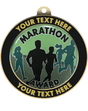 Marathon Insert Medal with Personalized Rim