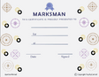 Marksman Award Certificate - Free Template