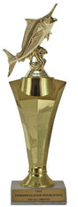 Marlin Fish Star Column Trophy