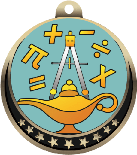 Math Insert Medal