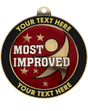 Most Improved Insert Medal with Personalized Rim