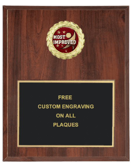 Most Improved Insert Plaque