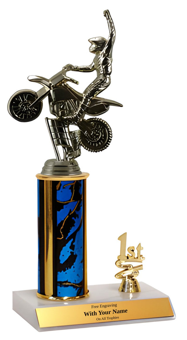 Motocross 1st, 2nd and 3rd Place Trophy