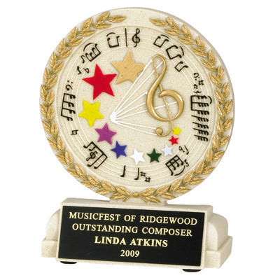 Music Cast Stone Trophy