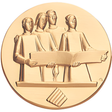 Music Choir Litho Medal Insert