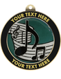 Music Insert Medal with Personalized Rim
