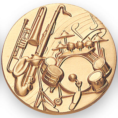 Music Jazz Litho Medal Insert