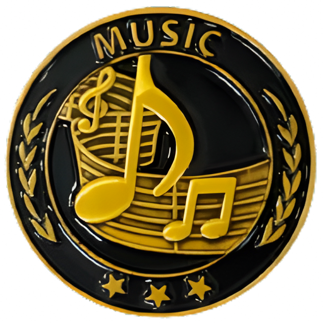 Music Premium Lapel Pin