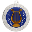 Music Lyre Silver Medal