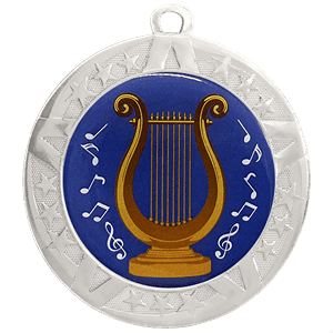 Music Lyre Silver Medal
