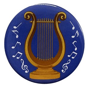 Music Lyre 2" Epoxy Insert