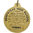 Music Lyre Front Imprint Medal