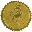 Mustang Mascot Certificate Seal