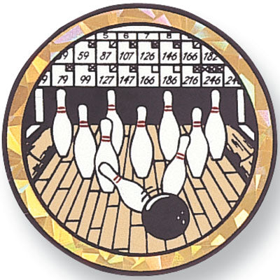 Mylar Bowling Medal Insert Medal Mylar Decal Medal Insert