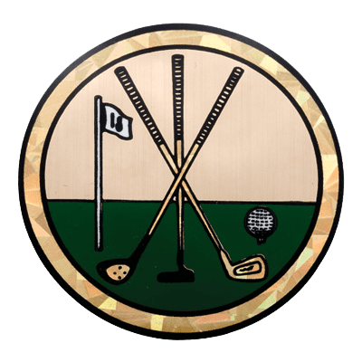 Golf Mylar Decal Medal Insert