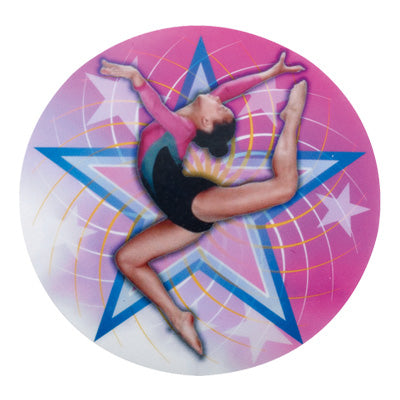 Gymnastics Mylar Decal Medal Insert