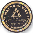 Mathematics Mylar Decal Medal Insert