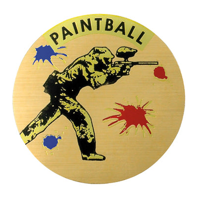 Paintball Mylar Decal Medal Insert