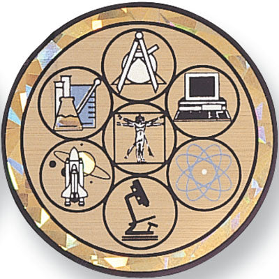 Science Fair Mylar Decal Medal Insert