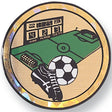 Soccer Mylar Decal Medal Insert