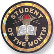 Student Of The Month Mylar Decal Medal Insert