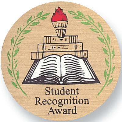Student Recognition Award Mylar Decal Medal Insert