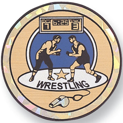 Mylar Decal Wrestling Medal Insert