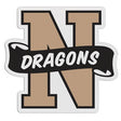 N-Shaped Mascot Badge with Choice of Back