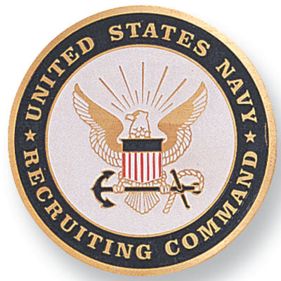 Navy Recruiting Command Medal Insert (Etched)
