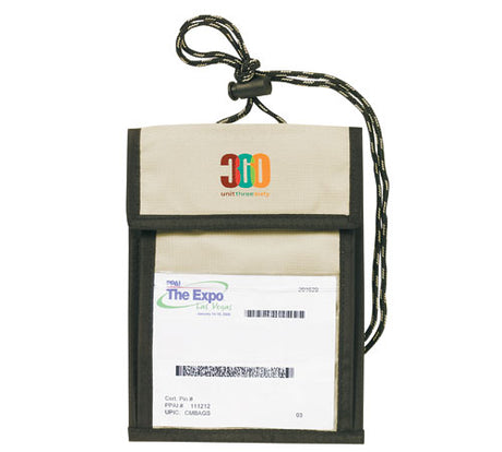 Khaki Neck Wallets & Badge Holders