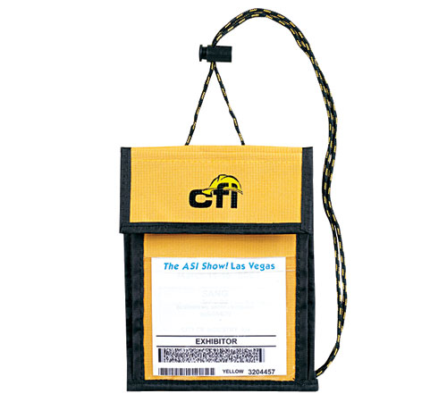 Yellow Neck Wallets & Badge Holders
