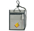 Grey Neck Wallets & Convention Badge Holders