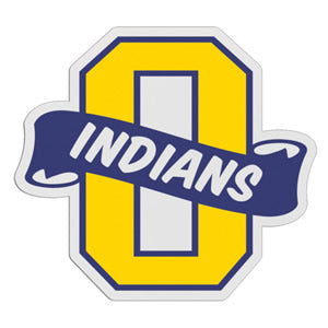 O-Shaped Mascot Badge with Choice of Back