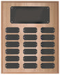 Oak Perpetual Nameplate Plaque (18 Plates)