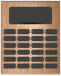 Oak Perpetual Nameplate Plaque (24 Plates)