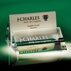 Oblique Crystal Card Holder