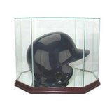 Octagon Batting Helmet Glass Display Case