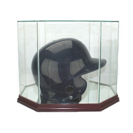 Octagon Batting Helmet Glass Display Case