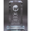 Optical Crystal Relief Globe Award