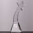 Optical Cut Crystal Shooting Star Award