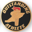 Outstanding Athlete Medal Insert (Etched)