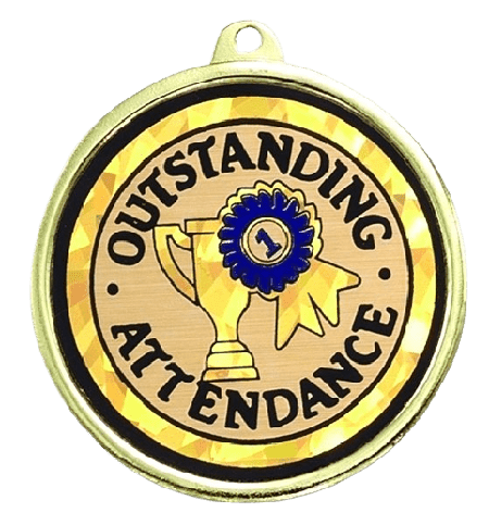 Outstanding Attendance Student Medals