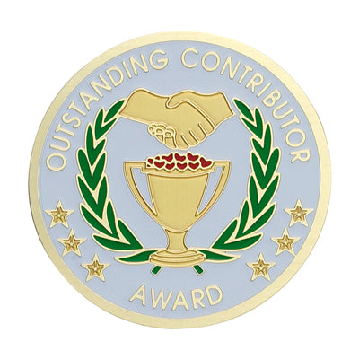 Outstanding Contributor Award Medal Insert (Etched)